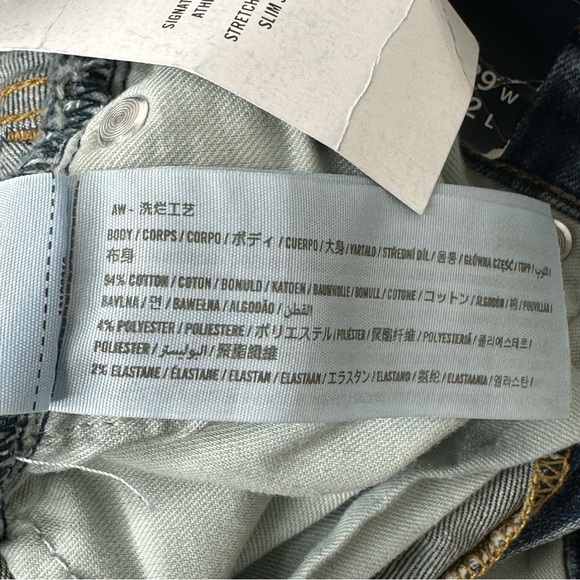 NWT Abercrombie & Fitch Men’s Signature Stretch Athletic Slim Jeans Size 29 - Picture 3 of 11